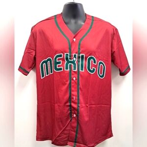 Red Mexico Baseball Jersey